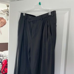 Charcoal gray dress pants. Mens
